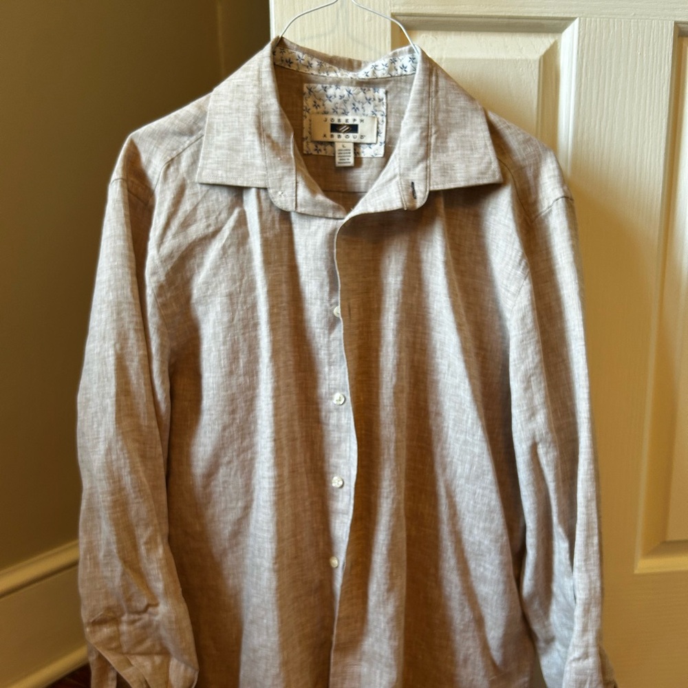 Cream Men’s Casual Button-Up